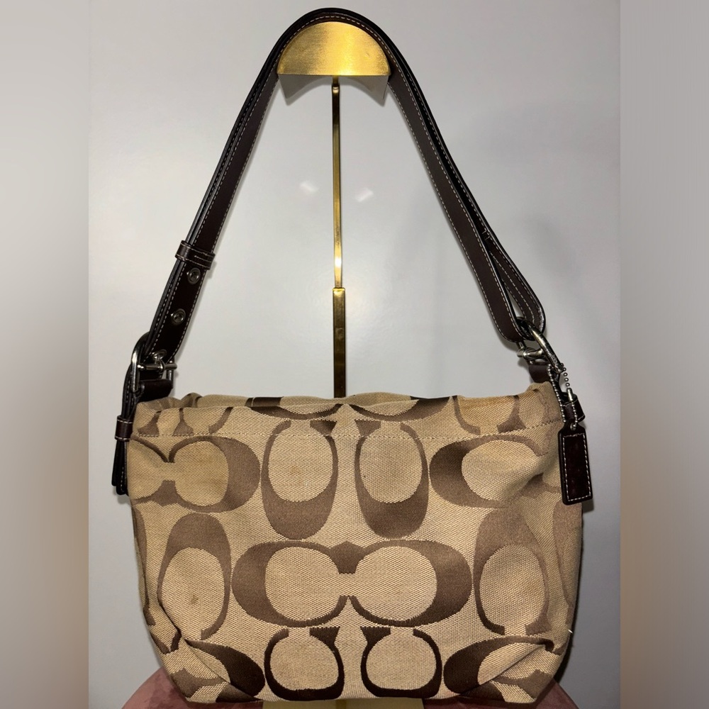 Coach Signature East West Duffel Shoulder Bag